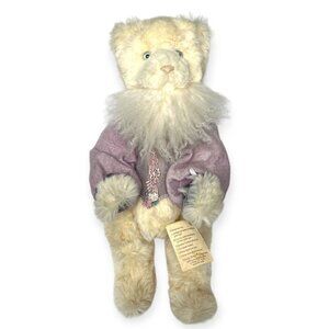 Wendy Brent Noses of Roses Holiday Wooly Bearded Bear Jointed German Glass Eyes